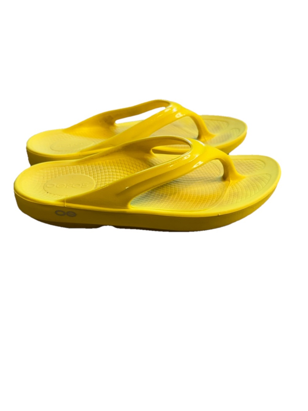 OOFOS Original Recovery Sandal Thong Women’s Size 8 Yellow S3